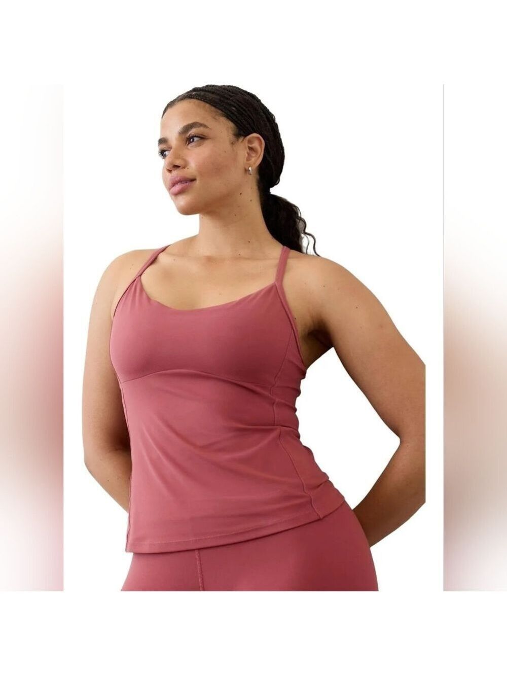 Athleta Dusty Rose Racerback Tank Top